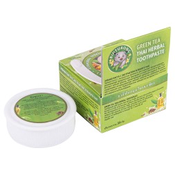 Круглая зубная паста с экстрактом зелёного чая Бинтуронг 33 гр