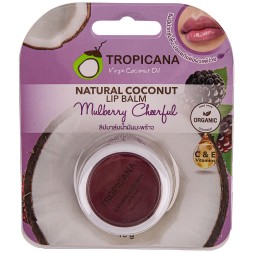Бальзам для губ с маслом кокоса и чайного дерева TROPICANA 10 гр