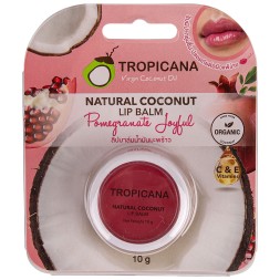 Бальзам для губ с маслом кокоса и чайного дерева TROPICANA 10 гр