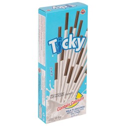 Бисквитные палочки Ticky покрытые молочным кремом