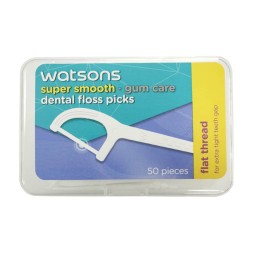 Зубочистки WATSONS с зубной нитью 50 шт