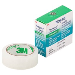 Гипоаллергенный дышащий пластырь 3M Nexcare 1,27 см х 2,29 м