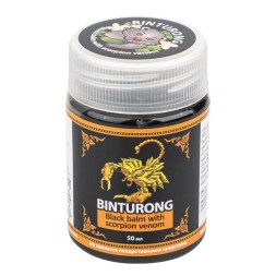 Тайский чёрный бальзам Бинтуронг с ядом скорпиона 50 гр