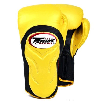 Перчатки для бокса Twins Special BGVL-6 yellow-black
