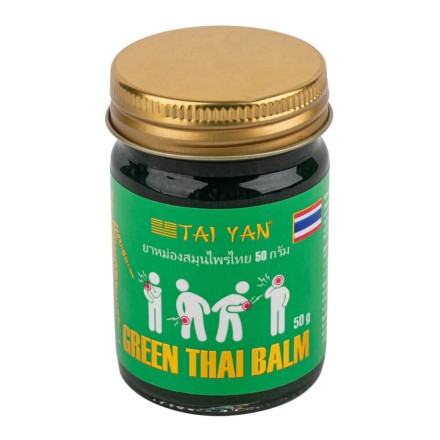 Бальзам зелёный травяной с барлерией и центеллой TaiYan 50 гр