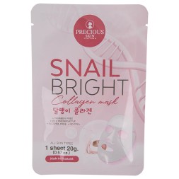 Тканевая маска для лица Улитка и коллаген PRECIOUS SKIN 20 гр