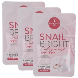 Тканевая маска для лица Улитка и коллаген PRECIOUS SKIN 20 гр