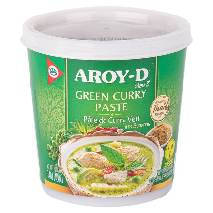 Паста Карри зелёная AROY-D 400 гр